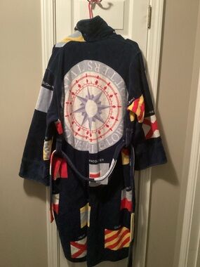 Vintage Cypress One Size Bathrobe 100% Cotton Terry Cloth Slight Flaw